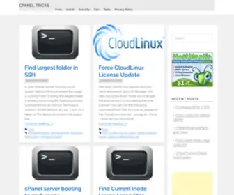 Cpaneltricks.com(CPanel Administration Tips & Tricks) Screenshot