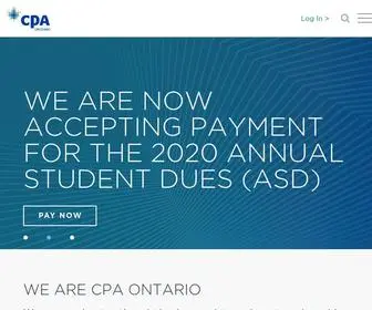 Cpaontario.ca(Educator, Thought Leader, Regulator) Screenshot