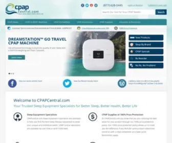 Cpapcentral.com(CPAP machines) Screenshot