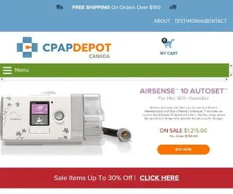 Cpapdepot.ca(CPAP Depot) Screenshot