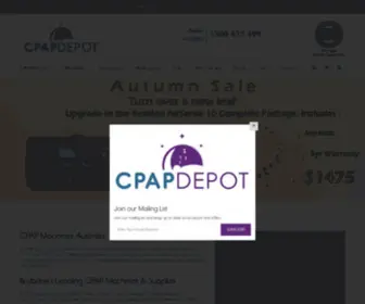 Cpapdepot.com.au(CPAP Depot) Screenshot