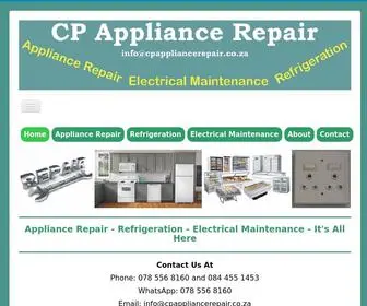 Cpappliancerepair.co.za(CP Appliance Repair Home) Screenshot