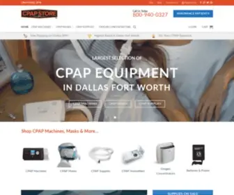 CpapStoredfw.com(CPAP Store DFW) Screenshot