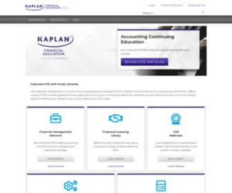 Cpar.com(Kaplan Financial Education) Screenshot