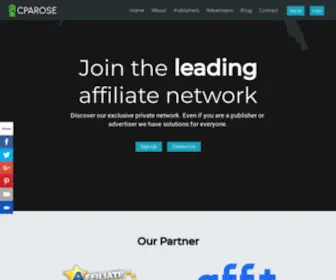 Cparose.com(Global CPA Network) Screenshot