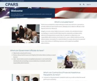 Cpars.gov(Contractor Performance Assessment Reporting System) Screenshot
