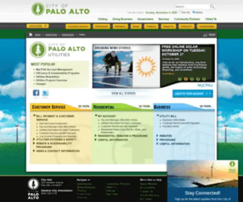 Cpau.com(City of Palo Alto) Screenshot