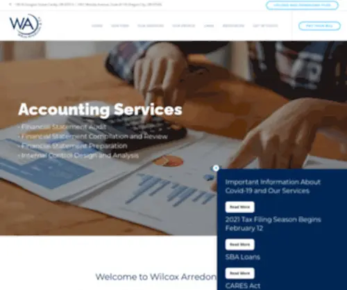 Cpawa.com(Certified Public Accountants & Business Consultants) Screenshot