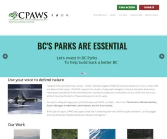Cpawsbc.org(CPAWS British Columbia) Screenshot