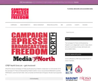 CPBF.org.uk(Campaign for Press and Broadcasting Freedom (CPBF)) Screenshot