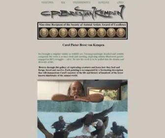 CPbrestvankempen.com(The Wildlife Art of Carel Pieter Brest van Kempen) Screenshot