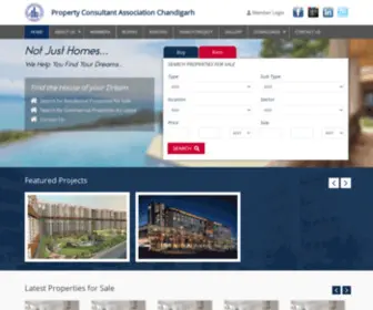 Cpca-CHD.com(Property Consultant Association Chandigarh) Screenshot