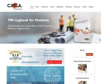 Cpcaonline.com(Canadian Petroleum Contractors Association) Screenshot