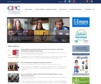 CPC.cl(Confederación de la Producción y el Comercio) Screenshot