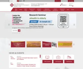 Cpce-Polyu.edu.hk(College of Professional and Continuing Education) Screenshot