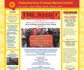 CPCML.ca(Communist Party of Canada (Marxist) Screenshot