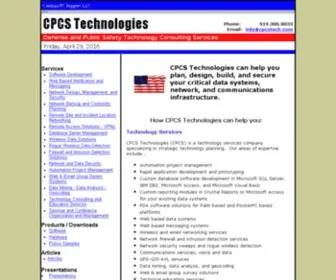 CPCstech.com(Defense and Public Safety Technology Consulting Services from CPCS Technologies) Screenshot