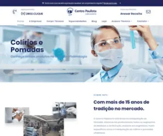 CPDF.com.br(Centro Paulista Laboratório) Screenshot