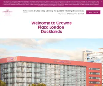 Cpdocklands.co.uk(Crowne Plaza London Docklands) Screenshot