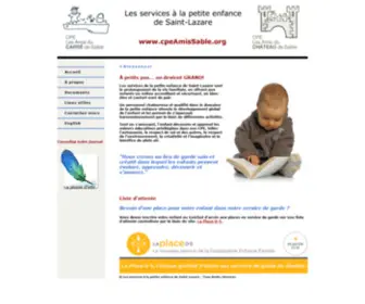 Cpeamissable.org(Les services à la petite enfance de Saint) Screenshot