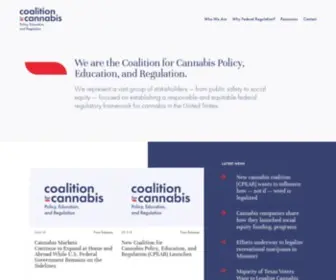 Cpear.org(Coalition for Cannabis Policy) Screenshot