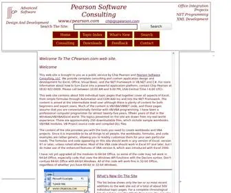 Cpearson.com(Cpearson) Screenshot