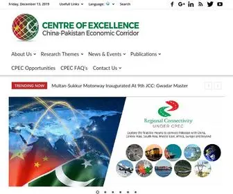 Cpec-Centre.pk(Centre of Excellence for CPEC) Screenshot