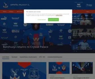 CPFC.co.uk(Crystal Palace Football Club) Screenshot