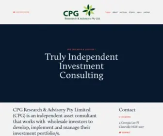 Cpgadvisory.com.au(CPG Research & Advisory) Screenshot