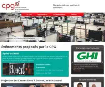 CPG.ch(CPG Club de publicité et de communication genève) Screenshot