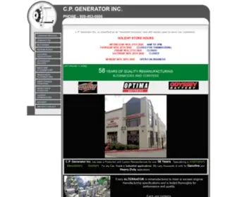 Cpgenerator.com(STARTERS AND ALTERNATORS) Screenshot