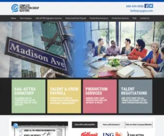 CPGNY.com(1 Complete Production Group NY) Screenshot