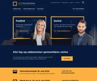CPhbusiness.dk(Erhvervsakademiet Copenhagen Business Academy) Screenshot