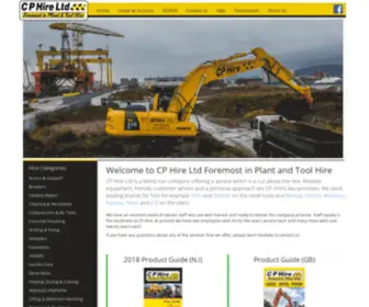 Cphire.co.uk(CP Hire Foremost in Plant Hire) Screenshot