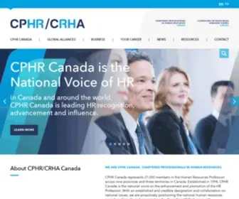 CPHR.ca(CPHR/CRHA Canada) Screenshot
