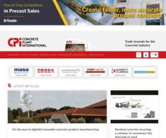 Cpi-Worldwide.com(Trade Journal for the Concrete Industry) Screenshot