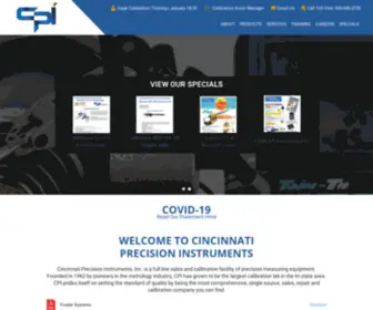 Cpi1Stop.com(Cincinnati Precision Instruments) Screenshot