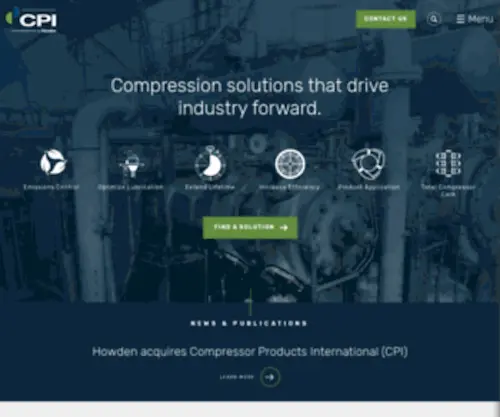 Cpicompression.com(Chart Industries) Screenshot