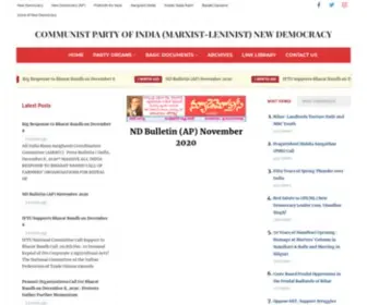 Cpimlnd.org(Communist Party of India (Marxist) Screenshot