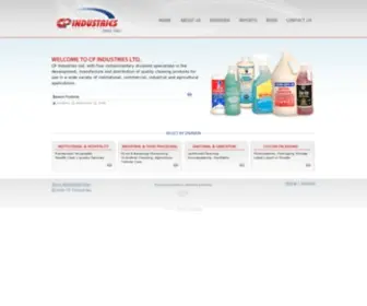 Cpindustries.ca(Cleaning Products) Screenshot