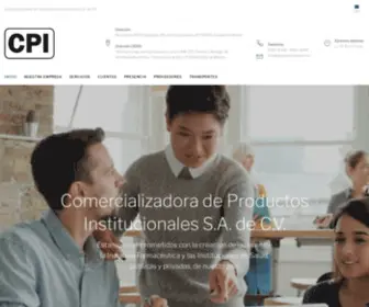 Cpiproductos.com.mx(Comercializadora de Productos Institucionales) Screenshot