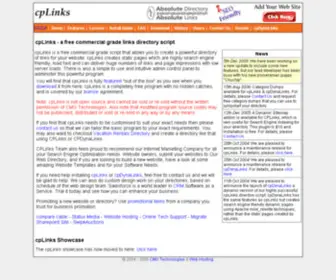 Cplinks.com(A free commercial grade links directory script) Screenshot