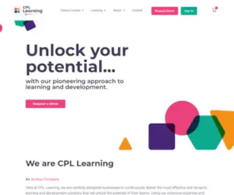 CPllearning.com(Hospitality learning & retail training provider) Screenshot