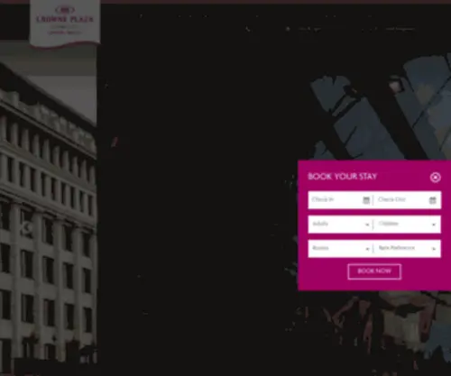 Cplondoncityhotel.co.uk(Crowne Plaza London The City Hotel) Screenshot