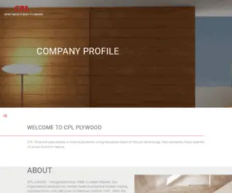 CPLPLywood.com(Company Profile) Screenshot