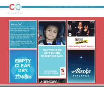 Cplusc.com(C+C communications agency) Screenshot