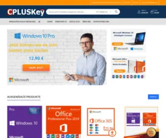Cpluskey.com(Microsoft Windows 10 und Office 2019 Lizenz Kaufen) Screenshot