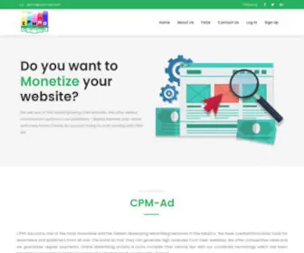 CPM-AD.com(Ad Network) Screenshot