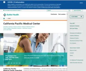 CPMC.org(California Pacific Medical Center) Screenshot