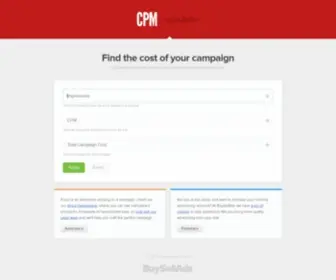CPmcalculator.com(Reach Designers and Developers at Scale) Screenshot